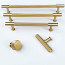 Brass Solid "Texture No.2" Knurled Drawer Pulls and Knobs in Satin Brass