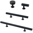 Lew's Square Bar Cabinet Knobs and Handles in Matte Black