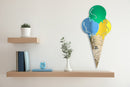 Mirrored Acrylic Ice Cream Pop Art