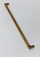 U-Shaped "Florence" Cabinet Knob and Drawer Pulls in Antique Brass