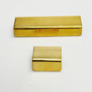 Unlacquered Brass "Patina" Edge Drawer Pulls