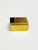 Unlacquered Brass "Patina" Edge Drawer Pulls