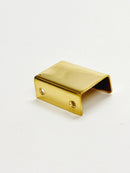Unlacquered Brass "Patina" Edge Drawer Pulls