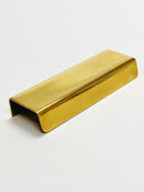 Unlacquered Brass "Patina" Edge Drawer Pulls