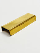 Unlacquered Brass "Patina" Edge Drawer Pulls