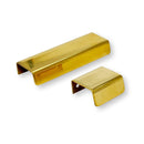 Unlacquered Brass "Patina" Edge Drawer Pulls