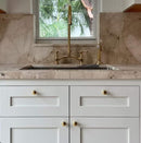 Unlacquered Brass Kitchen Faucet - Bridge V