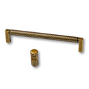 U-Shaped Antique Brass "Venice" Cabinet Knob and Drawer Pulls