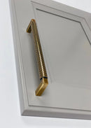 U-Shaped Antique Brass "Venice" Cabinet Knob and Drawer Pulls