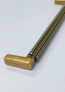 U-Shaped Antique Brass "Venice" Cabinet Knob and Drawer Pulls