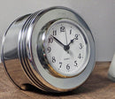 J-Cobs WWII Boeing Stearman Warbird Radial Engine Piston Mirror Polished Desk Clock