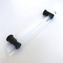 Matte Black and Lucite "Luz" Cabinet Knobs and Drawer Pulls (Adjustable)