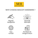 Mascot Hardware 1-4/7 in. Grey Design Drawer Cabinet Knob (Pack of 10)