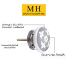 Mascot Hardware Jessamine 1-3/5 in. Grey Flat Cabinet Knob (Pack of 10)