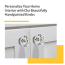 Mascot Hardware Anemone Washed 1-4/7 in. Grey Cabinet Knob (Pack of 10)
