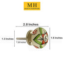 1-3/5 in. White & Multicolor Cabinet Knob (Pack of 10)