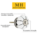 Mascot Hardware Silver Stripe 1-4/7 in. Melon Cabinet Knob (Pack of 10)