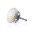 Mascot Hardware Brownsville 1-4/7 in. Yellow Design Drawer Cabinet Knob - Pack of 10