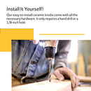 Mascot Hardware Camellia Washed 1-4/7 in. Blue Cabinet Knob (Pack of 10)