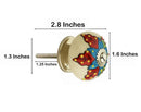 Decent 1-3/5 in. White & Multicolor Cabinet Knob (Pack of 10)