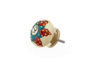 Decent 1-3/5 in. White & Multicolor Cabinet Knob (Pack of 10)