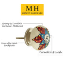 Decent 1-3/5 in. White & Multicolor Cabinet Knob (Pack of 10)