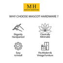Mascot Hardware Milkweed 1-3/5 in. Grey Design Cabinet Knob (Pack of 10)