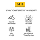 Mascot Hardware Rosette 1-3/5 in. Yellow Flat Drawer Cabinet Knob