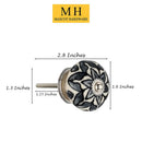 Blossom Fusion 1-4/7 in. Grey Cabinet Knob (Pack of 10)