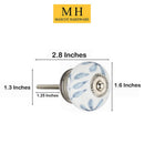Mascot Hardware Lilac Washed 1-4/7 in. Grey Cabinet Knob (Pack of 10)
