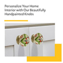 1-3/5 in. White & Multicolor Cabinet Knob (Pack of 10)