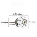 Mascot Hardware Silver Stripe 1-4/7 in. Melon Cabinet Knob (Pack of 10)
