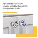 Mascot Hardware Swirl Washed 1-1/2 in. Blue Melon Cabinet Knob (Pack of 10)