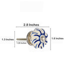 Mascot Hardware Swirl Washed 1-1/2 in. Blue Melon Cabinet Knob (Pack of 10)