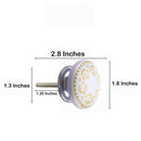 Mascot Hardware Brownsville 1-4/7 in. Yellow Design Drawer Cabinet Knob - Pack of 10