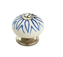 Mascot Hardware 1-5/8 in. Blue & White Cabinet Knob (Pack of 10)