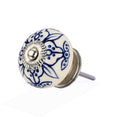 Mascot Hardware Petunia Washed 1-4/7 in. Blue Cabinet knob (Pack of 10)