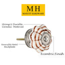 Mascot Hardware Ringed 1-4/7 in. Brown Melon Drawer Cabinet Knob