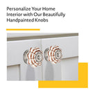 Mascot Hardware Ringed 1-4/7 in. Brown Melon Drawer Cabinet Knob