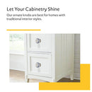 Mascot Hardware Camellia Washed 1-4/7 in. Blue Cabinet Knob (Pack of 10)