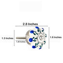 Mascot Hardware Azalea 1-2/3 in. Multicolor Cabinet Knob (Pack of 10)