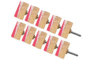Mascot Hardware Frosted Timber 2 in. White & Pink Marble Drawer Cabinet Knob