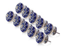 Mascot Hardware Concord 1-3/5 in. Blue Leaves Cabinet Knob (Pack of 10)