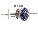 Mascot Hardware Concord 1-3/5 in. Blue Leaves Cabinet Knob (Pack of 10)
