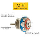 Mascot Hardware Stone Pattern Round 1-4/7 in. Red & Blue Cabinet Knob (Pack of 10)