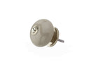 Mascot Hardware Greyed Round 1-3/5 in. Grey Drawer Cabinet Knob (Pack of 10)