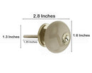 Mascot Hardware Greyed Round 1-3/5 in. Grey Drawer Cabinet Knob (Pack of 10)