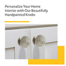 Mascot Hardware Greyed Round 1-3/5 in. Grey Drawer Cabinet Knob (Pack of 10)