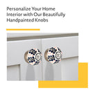 Mascot Hardware Dotted Tree 1-4/7 in. Blue Cabinet Knob (Pack of 10)