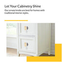 Mascot Hardware Cobble Rosette 1-3/5 in. Yellow, Grey Cabinet Knob (Pack of 10)